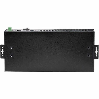 StarTech.com Hub USB industriel 5 Gbit/s à 16 ports avec adaptateur d'alimentation, montable, alimentation par bornier, chargement USB, hub/commutateur double hôte S5G16AINDS-USB-A-HUB