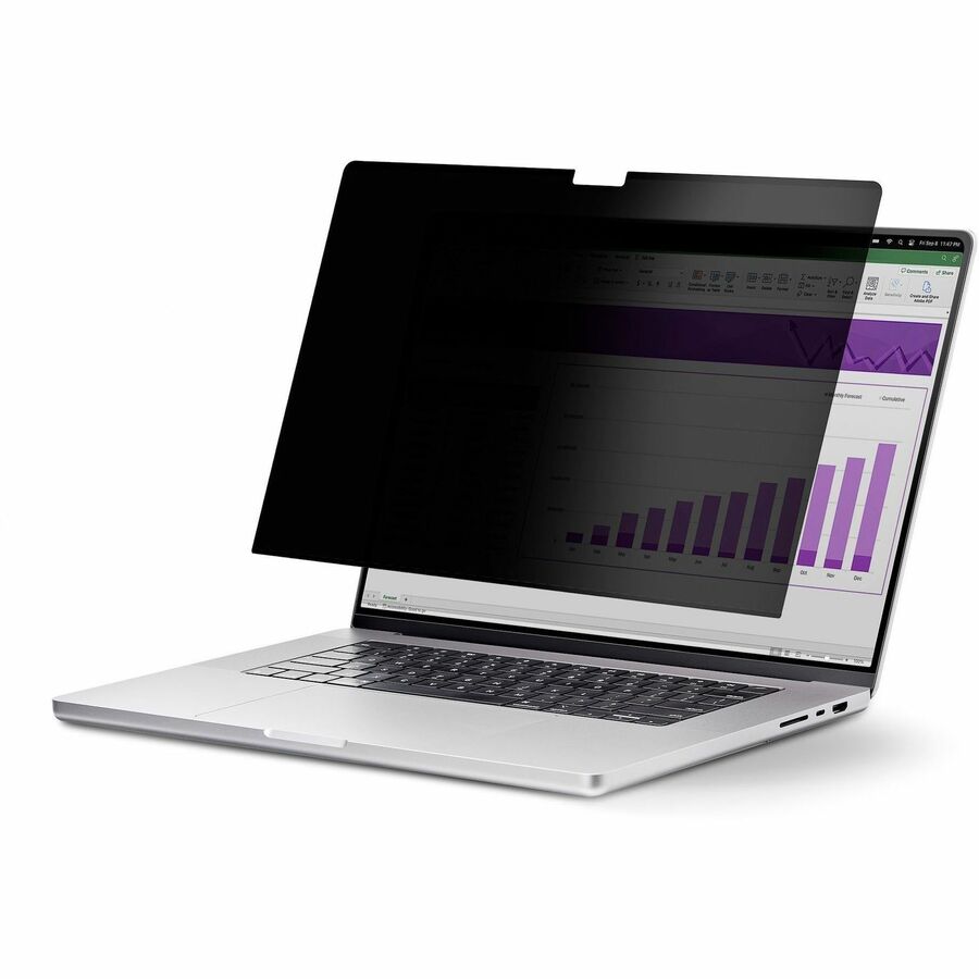StarTech.com Écran de confidentialité pour ordinateur portable MacBook Pro M1/M2 13,3 pouces, filtre de confidentialité antireflet et anti-lumière bleue, rabattable 133MF-PRIVACY-SCREEN
