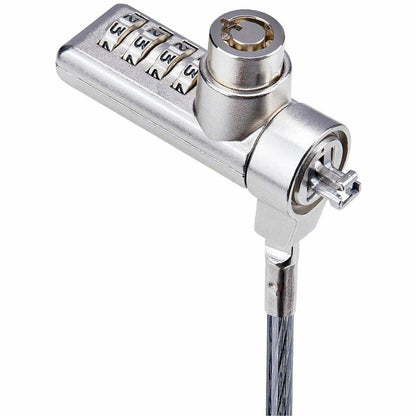StarTech.com Lot de 10 câbles de sécurité à double accès pour ordinateur portable, 2 m, à clés identiques et à combinaison, pour appareils à fente K, antivol DUALKA10-LAPTOP-LOCK
