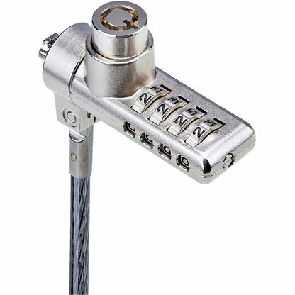 StarTech.com Lot de 10 câbles de sécurité à double accès pour ordinateur portable, 2 m, à clés identiques et à combinaison, pour appareils à fente K, antivol DUALKA10-LAPTOP-LOCK