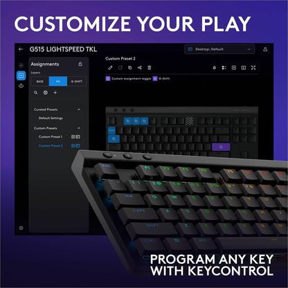 Clavier de jeu Logitech G515 Lightspeed TKL 920-012536