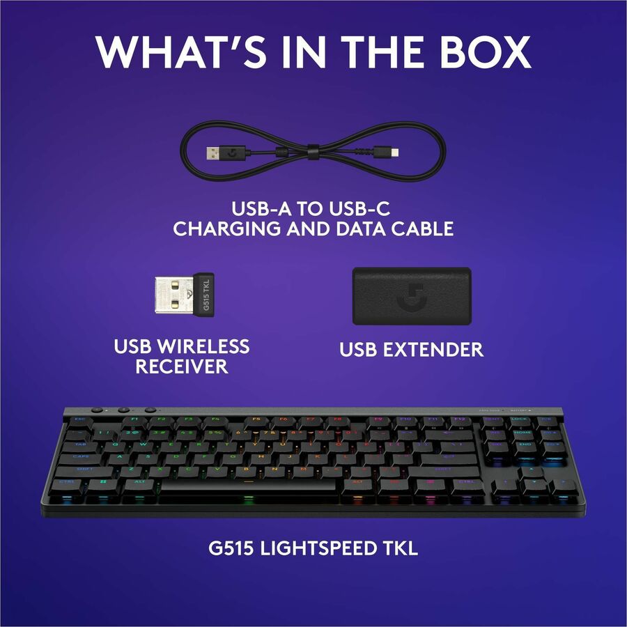Clavier de jeu Logitech G515 Lightspeed TKL 920-012536