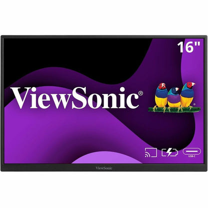 Moniteur LED Full HD+ de 16 pouces ViewSonic VG1656N - 16:10 - Noir VG1656N