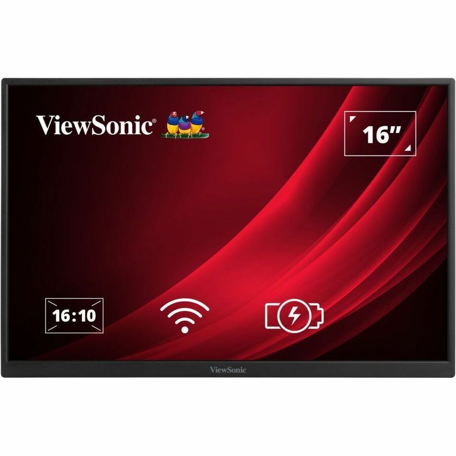Moniteur LED Full HD+ de 16 pouces ViewSonic VG1656N - 16:10 - Noir VG1656N