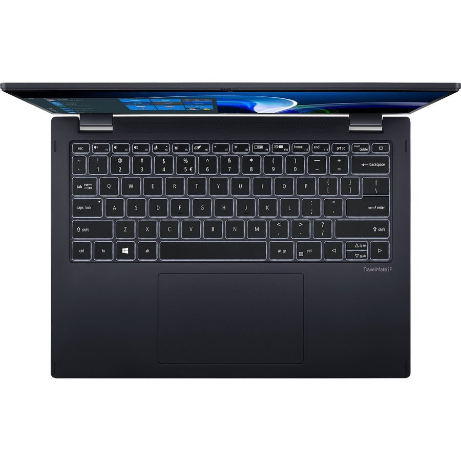 Acer TravelMate Spin P6 P614RN-52 TMP614RN-52-73LE Ordinateur portable convertible 2 en 1 à écran tactile 14" - WUXGA - Intel Core i7 11e génération i7-1165G7 - 32 Go - SSD 1 To - Clavier anglais - Noir NX.VT1AA.006