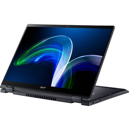 Acer TravelMate Spin P6 P614RN-52 TMP614RN-52-73LE Ordinateur portable convertible 2 en 1 à écran tactile 14" - WUXGA - Intel Core i7 11e génération i7-1165G7 - 32 Go - SSD 1 To - Clavier anglais - Noir NX.VT1AA.006