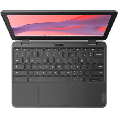 Lenovo 300e Yoga Chromebook Gen 4 82W20002CF Chromebook convertible à écran tactile 11,6" - HD - Octa-core (ARM Cortex A76 + Cortex A55) - 4 Go - Mémoire flash 32 Go - Clavier anglais, français - Gris graphite 82W20002CF