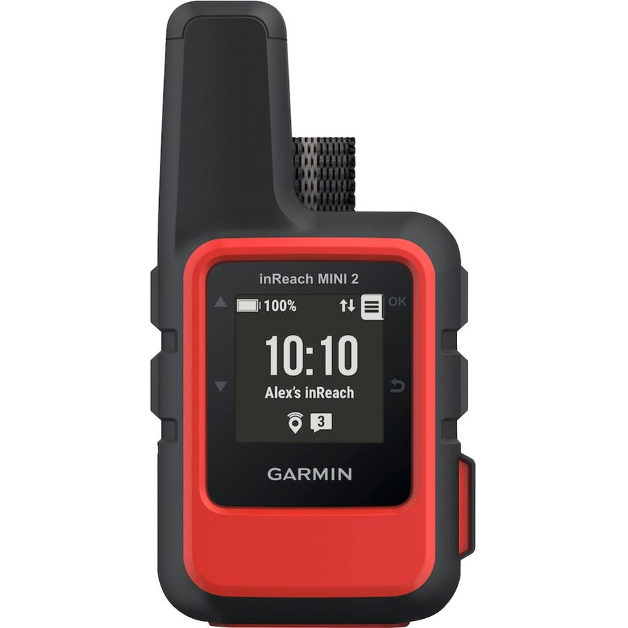 Navigateur GPS portable Garmin inReach Mini 2 - Rouge flamme - Robuste - Portable, portable 010-02602-00