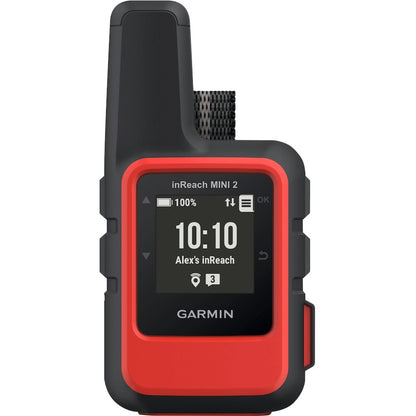 Navigateur GPS portable Garmin inReach Mini 2 - Rouge flamme - Robuste - Portable, portable 010-02602-00