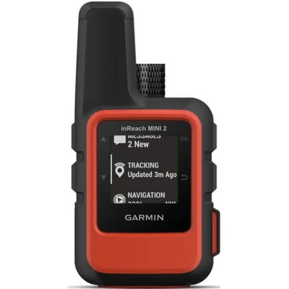 Navigateur GPS portable Garmin inReach Mini 2 - Rouge flamme - Robuste - Portable, portable 010-02602-00