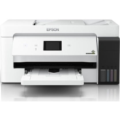 Epson EcoTank ET-15000 Inkjet Multifunction Printer-Color-Copier/Fax/Scanner-Automatic Duplex Print-33000 Pages-270 sheets Input-1200 dpi Optical Scan-Wireless LAN-Epson Connect-Epson iPrint-Mopria C11CH96201