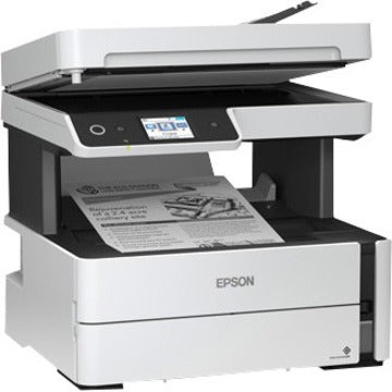 Epson ET-M3170 Inkjet Multifunction Printer-Monochrome-Copier/Fax/Scanner-1200x2400 dpi Print-Automatic Duplex Print-251 sheets Input-1200 dpi Optical Scan-Wireless LAN-Epson Connect-Epson Email Print-Epson iPrint-Epson Remote Print C11CG92201