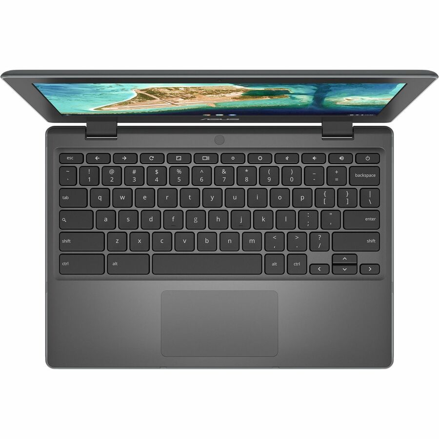 Asus Chromebook CR1 CR1100CKA-GJ0314 Chromebook 11,6" - HD - Intel Celeron N4500 - 8 Go - Mémoire Flash 64 Go - Gris foncé CR1100CKA-GJ0314