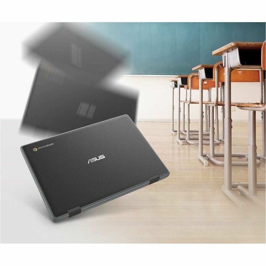 Asus Chromebook CR1 CR1100CKA-GJ0314 Chromebook 11,6" - HD - Intel Celeron N4500 - 8 Go - Mémoire Flash 64 Go - Gris foncé CR1100CKA-GJ0314