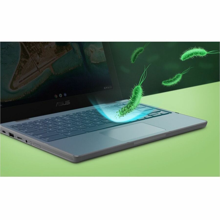 Asus Chromebook CR1 CR1100CKA-GJ0314 Chromebook 11,6" - HD - Intel Celeron N4500 - 8 Go - Mémoire Flash 64 Go - Gris foncé CR1100CKA-GJ0314