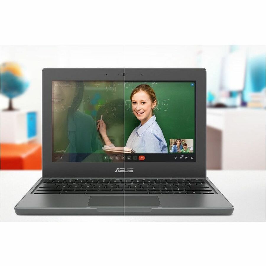 Asus Chromebook CR1 CR1100CKA-GJ0314 Chromebook 11,6" - HD - Intel Celeron N4500 - 8 Go - Mémoire Flash 64 Go - Gris foncé CR1100CKA-GJ0314