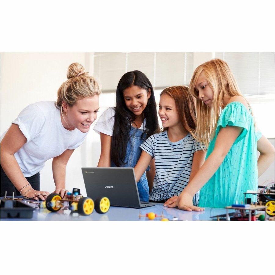 Asus Chromebook CR1 CR1100CKA-GJ0314 Chromebook 11,6" - HD - Intel Celeron N4500 - 8 Go - Mémoire Flash 64 Go - Gris foncé CR1100CKA-GJ0314