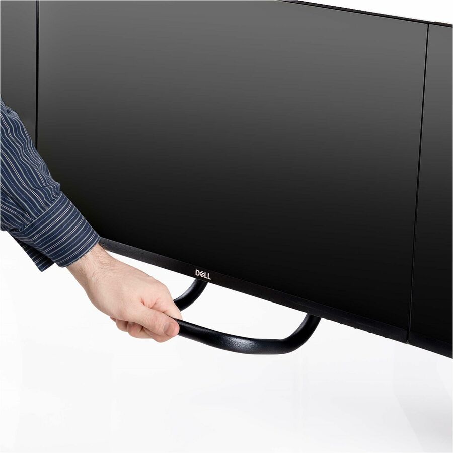 StarTech.com Support de bureau pour triple écran avec barre transversale pour 3 écrans jusqu'à 27 pouces, VESA 75 x 75/100 x 100, réglages de bras sans outil, pince en C/œillet 3M1A3SG-MONITOR-ARM