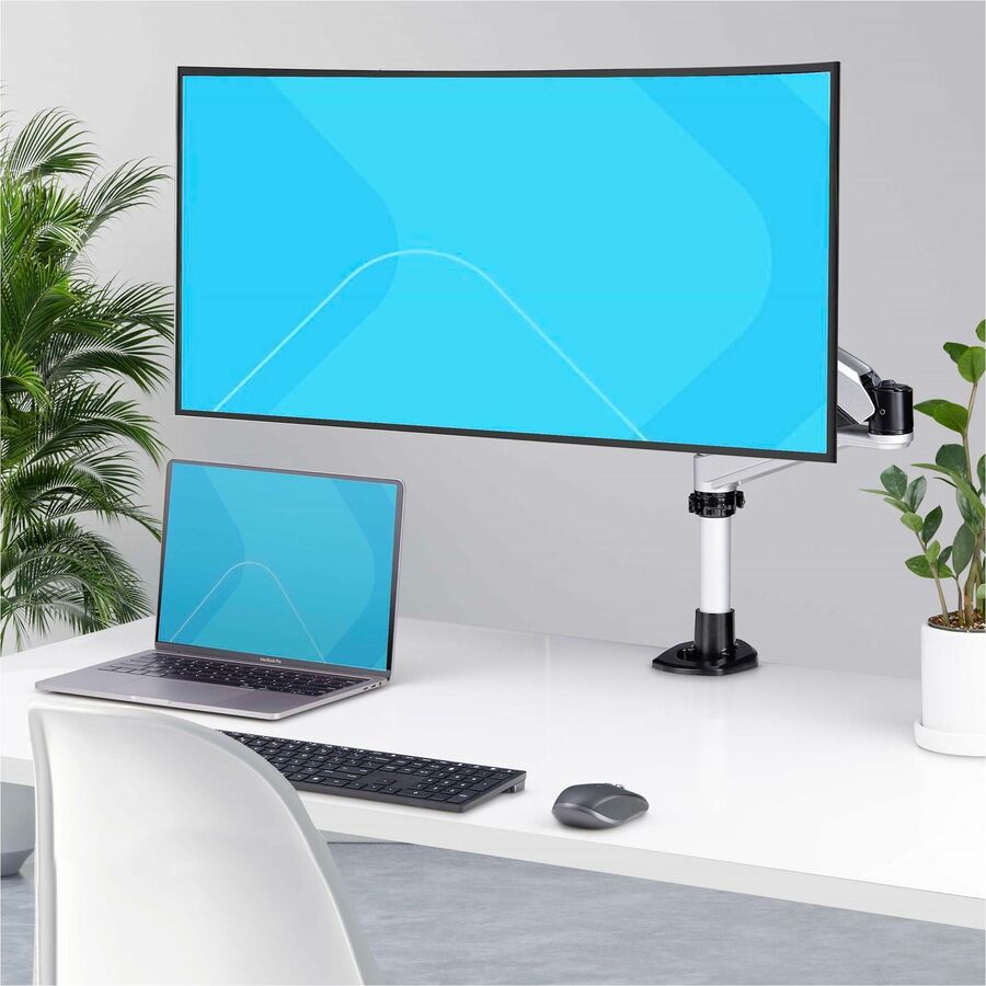 StarTech.com Support de bureau pour écran ultra large 27 pouces 16:9/30 pouces 21:9, VESA 75 x 75/100 x 100, bras réglables sans outil 1MP1ACG-MONITOR-ARM
