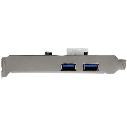 StarTech.com Adaptateur de carte USB 3.0 SuperSpeed ​​PCI Express (PCIe) à 2 ports avec UASP - 5 Gbit/s - Alimentation LP4 PEXUSB3S25