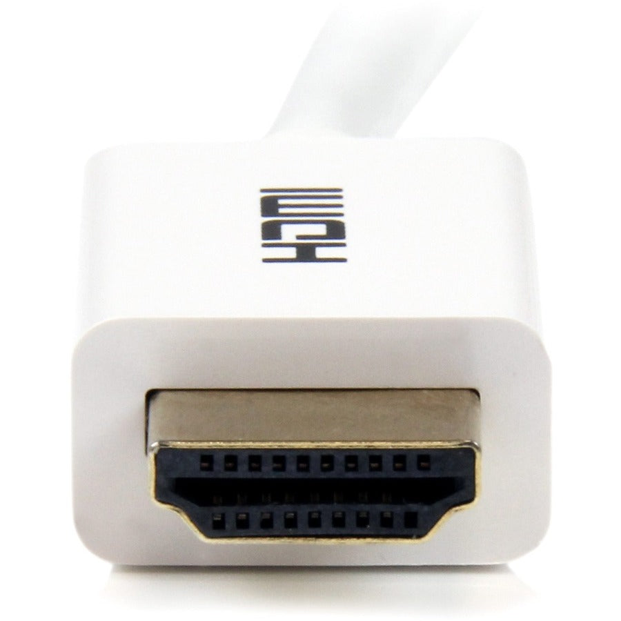 Câble HDMI haute vitesse mural CL3 blanc de 2 m (6 pi) StarTech.com - Câble HDMI Ultra HD 4k x 2k - HDMI vers HDMI M/M HD3MM2MW