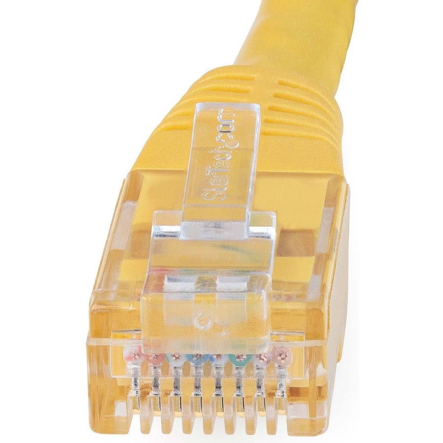 Câble Ethernet CAT6 StarTech.com de 4,6 m - Gigabit moulé jaune - 100 W PoE UTP 650 MHz - Cordon de raccordement de catégorie 6 Câblage certifié UL/TIA C6PATCH15YL