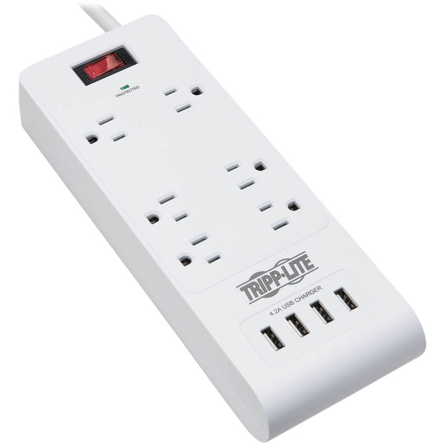 Parasurtenseur/protecteur de surtension à 6 prises Tripp Lite par Eaton TLP64USBRA15 TLP64USBRA15