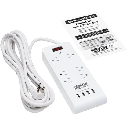 Parasurtenseur/protecteur de surtension à 6 prises Tripp Lite par Eaton TLP64USBRA15 TLP64USBRA15