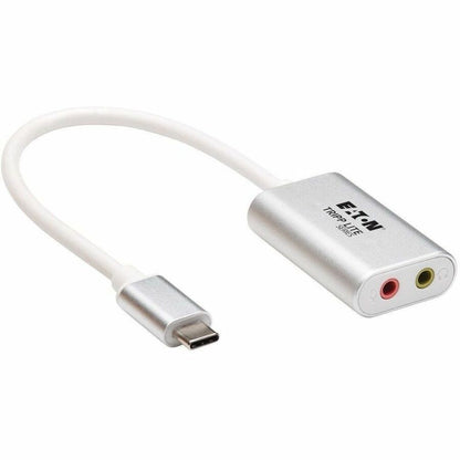 Adaptateur audio stéréo USB-C vers 3,5 mm Tripp Lite par Eaton - USB 2.0, argent U437-002