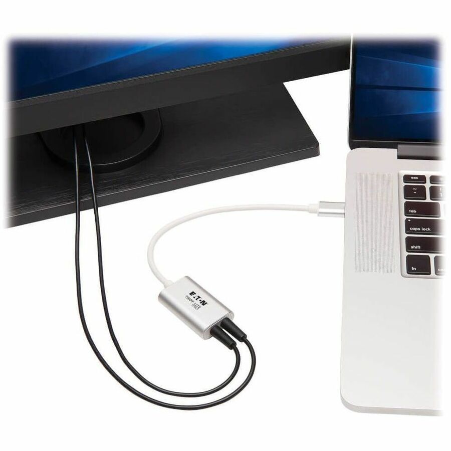 Adaptateur audio stéréo USB-C vers 3,5 mm Tripp Lite par Eaton - USB 2.0, argent U437-002