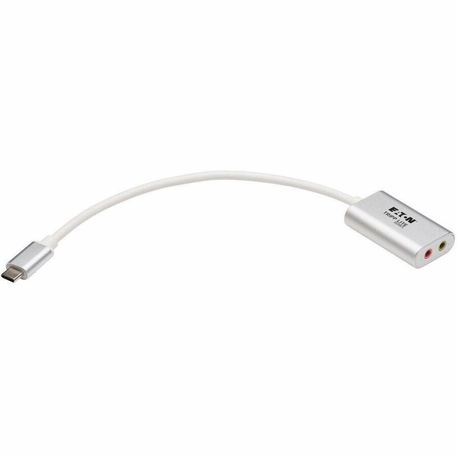 Adaptateur audio stéréo USB-C vers 3,5 mm Tripp Lite par Eaton - USB 2.0, argent U437-002
