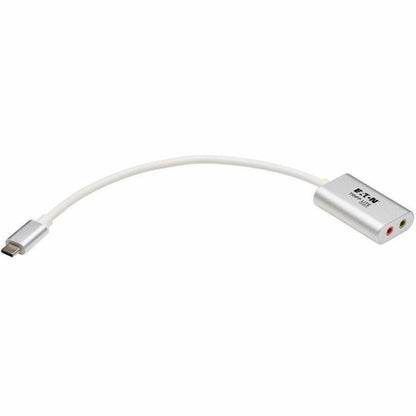 Adaptateur audio stéréo USB-C vers 3,5 mm Tripp Lite par Eaton - USB 2.0, argent U437-002