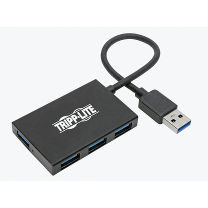 Hub USB 3.0 SuperSpeed ​​Slim de Tripp Lite par Eaton, 5 Gbit/s - 4 ports USB-A, portable, aluminium U360-004-4A-AL