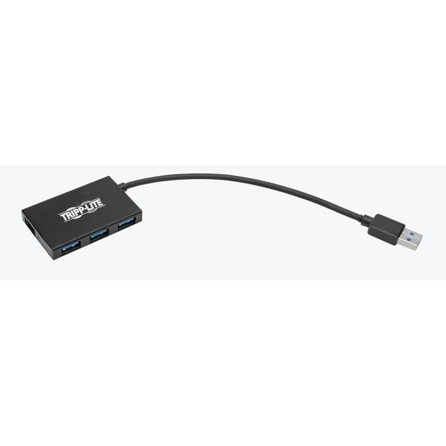 Hub USB 3.0 SuperSpeed ​​Slim de Tripp Lite par Eaton, 5 Gbit/s - 4 ports USB-A, portable, aluminium U360-004-4A-AL
