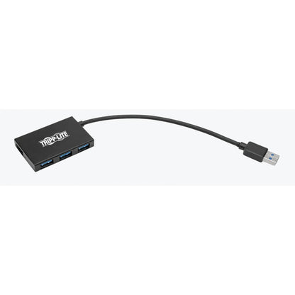 Hub USB 3.0 SuperSpeed ​​Slim de Tripp Lite par Eaton, 5 Gbit/s - 4 ports USB-A, portable, aluminium U360-004-4A-AL