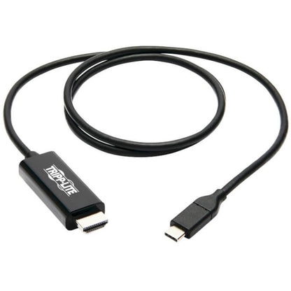Adaptateur USB-C vers HDMI Tripp Lite par Eaton U444-003-H4K6BE, M/M, noir, 3 pi. U444-003-H4K6BE