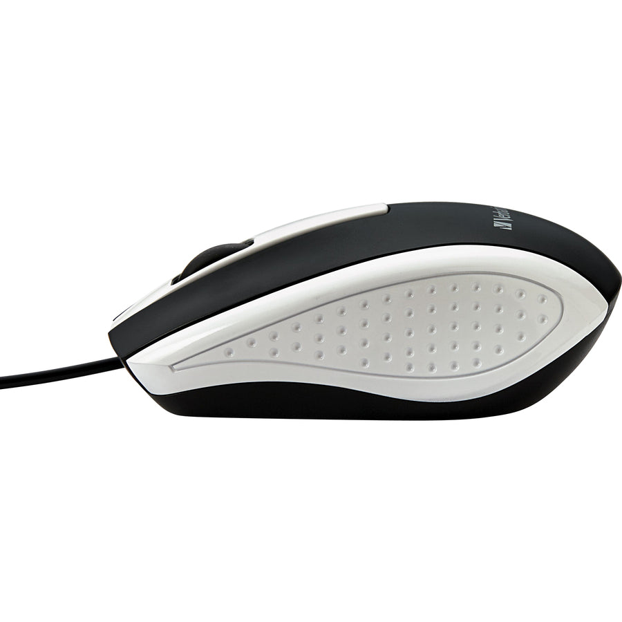 Souris optique filaire pour ordinateur portable Verbatim - Blanc 99740
