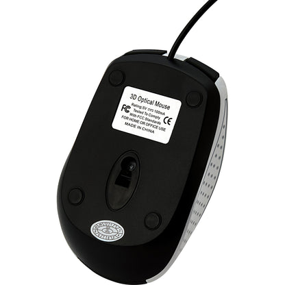 Souris optique filaire pour ordinateur portable Verbatim - Blanc 99740