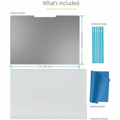 StarTech.com Écran de confidentialité pour ordinateur portable Surface 13,5 pouces / Surface Book, filtre de confidentialité antireflet avec réduction de la lumière bleue de 51 %, finition mate 135S-PRIVACY-SCREEN