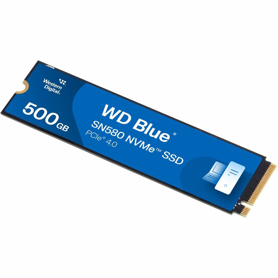 Disque SSD Western Digital Blue SN580 WDS500G3B0E 500 Go - M.2 2280 interne - PCI Express NVMe (PCI Express NVMe 4.0 x4) - Bleu WDS500G3B0E