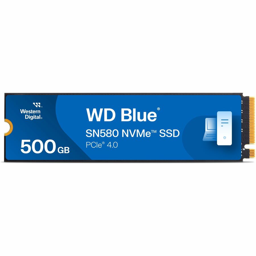 Disque SSD Western Digital Blue SN580 WDS500G3B0E 500 Go - M.2 2280 interne - PCI Express NVMe (PCI Express NVMe 4.0 x4) - Bleu WDS500G3B0E