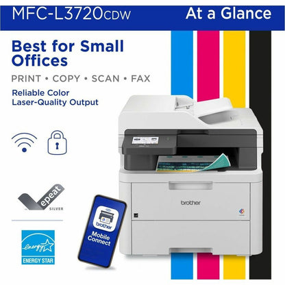Brother MFC-L3720CDW Wireless LED Multifunction Printer - Color MFC-L3720CDW