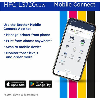Brother MFC-L3720CDW Wireless LED Multifunction Printer - Color MFC-L3720CDW
