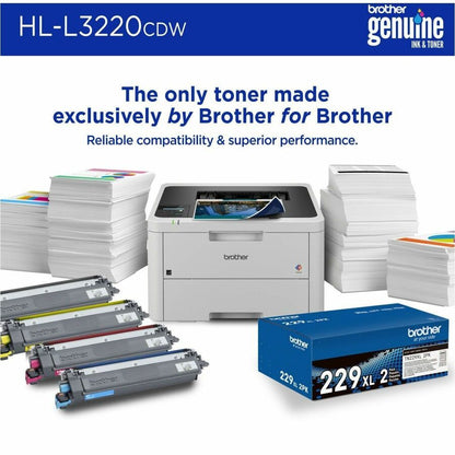 Brother HL-L3220CDW Desktop Wireless Laser Printer - Color HLL3220CDW