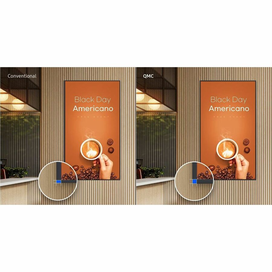 Écran d'affichage Samsung Crystal UHD QMC LH55QMCEBGCXGO