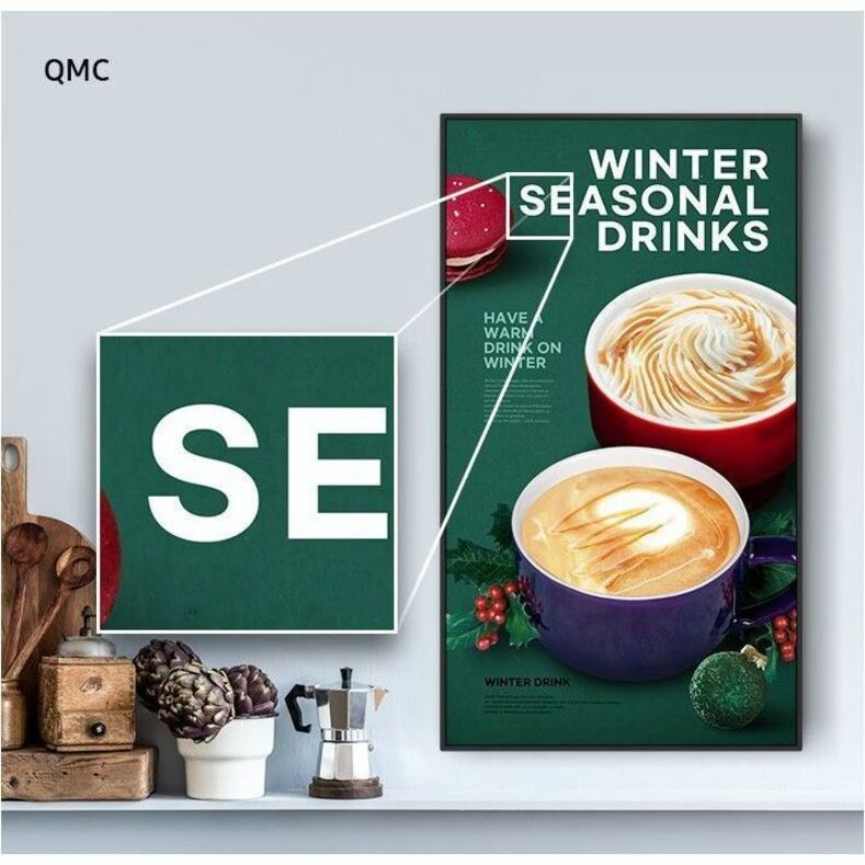 Écran d'affichage Samsung Crystal UHD QMC LH55QMCEBGCXGO