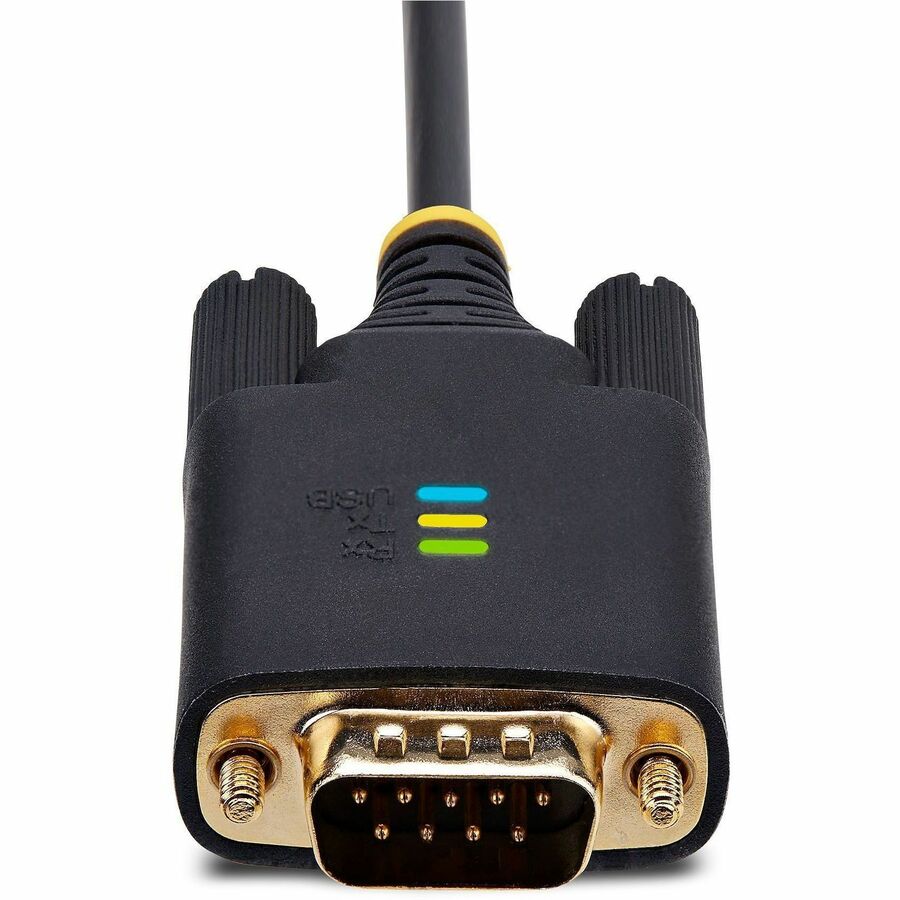 StarTech.com Câble adaptateur USB vers série 2 ports de 4 m, rétention COM, FTDI, DB9 RS232, vis/écrous DB9 interchangeables, Windows/macOS/Linux 2P6FFC-USB-SERIAL