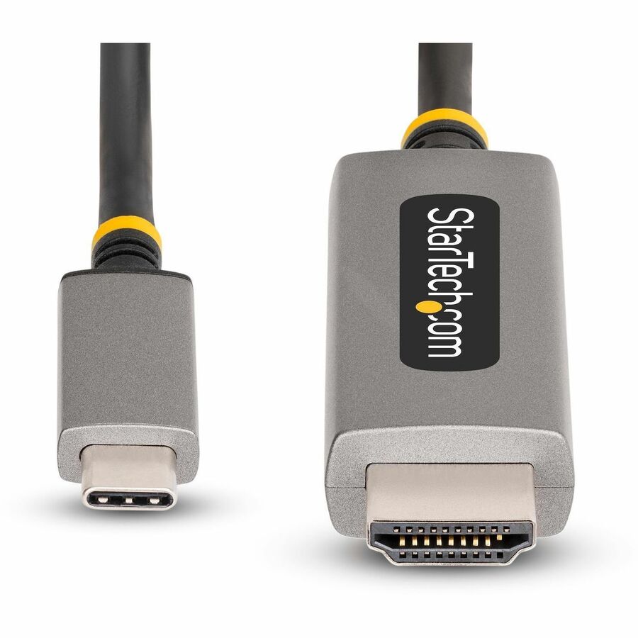 StarTech.com Câble adaptateur USB-C vers HDMI de 3 m, 8K 60 Hz, 4K 144 Hz, HDR10, convertisseur USB Type-C vers HDMI 2.1, compatible USB-C/USB4/TB3/4 136B-USBC-HDMI213M