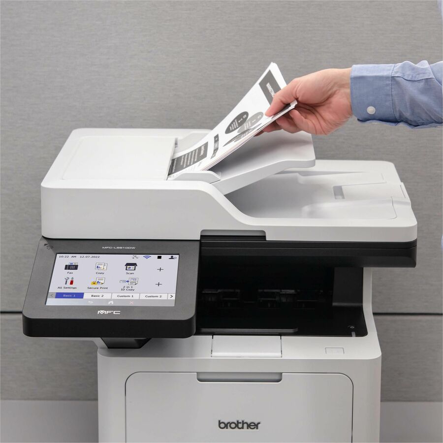 Brother MFC-L6810DW Wireless Laser Multifunction Printer - Monochrome - Gray MFCL6810DW