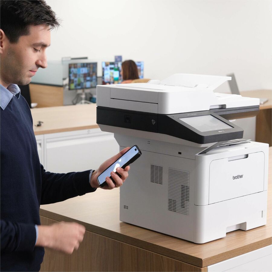 Brother MFC-L6810DW Wireless Laser Multifunction Printer - Monochrome - Gray MFCL6810DW